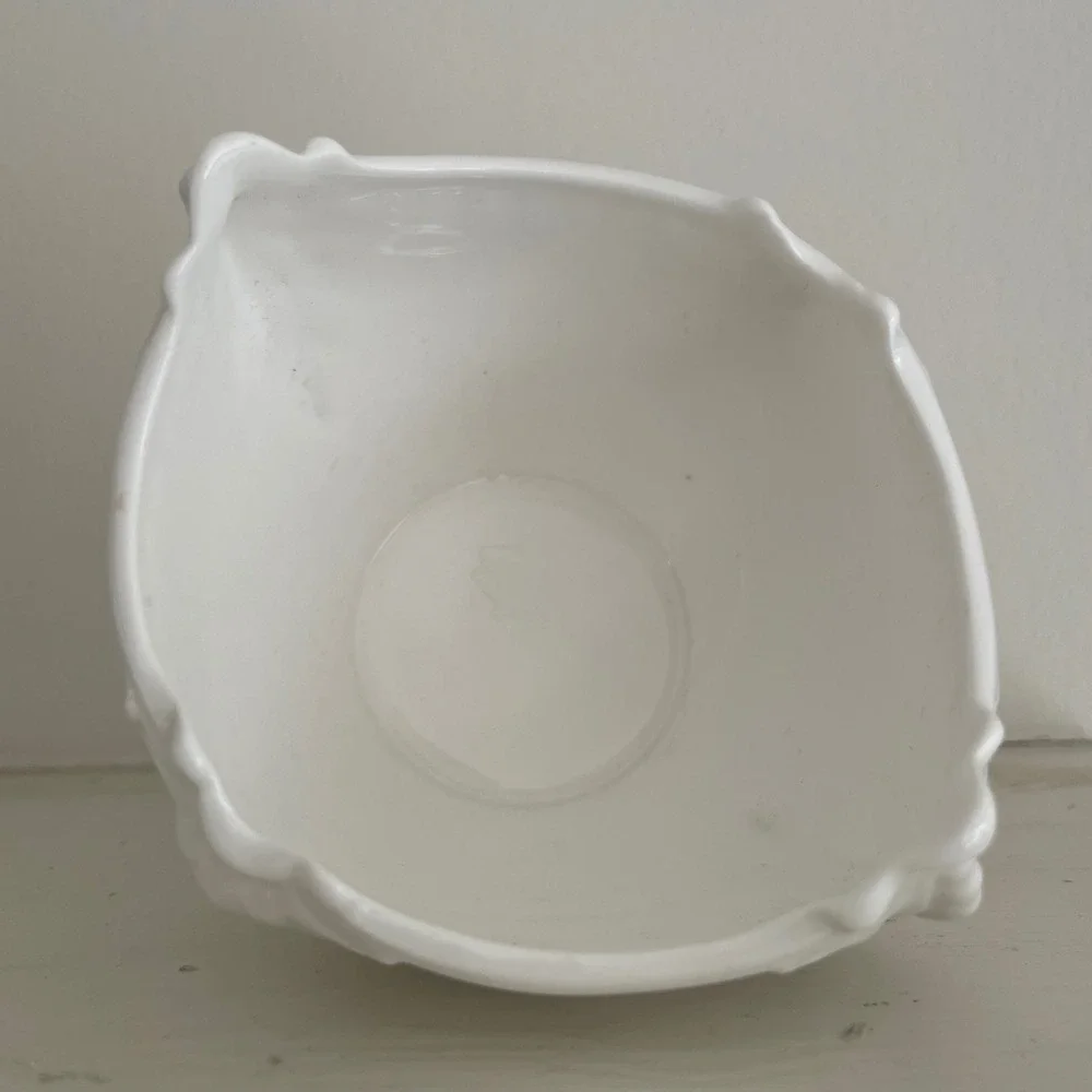 Coalport Country Ware White Bone China Embossed Leaf Sugar‎ Bowl Made in England
